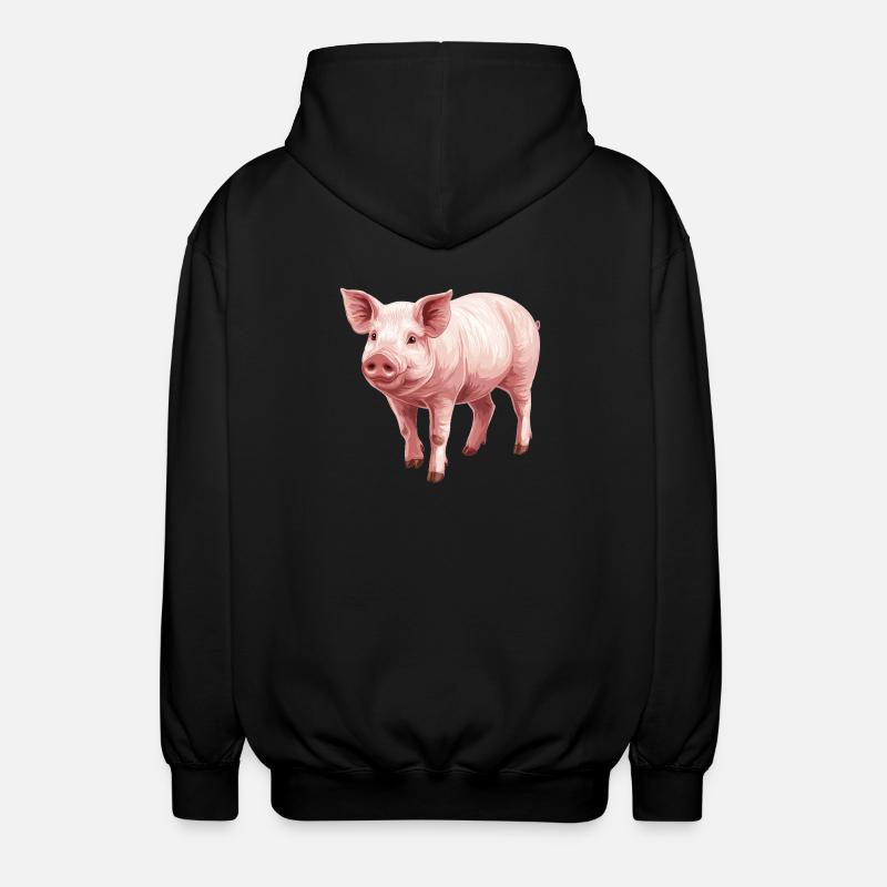 Cochon Cochon - Veste à capuche unisexe - noir