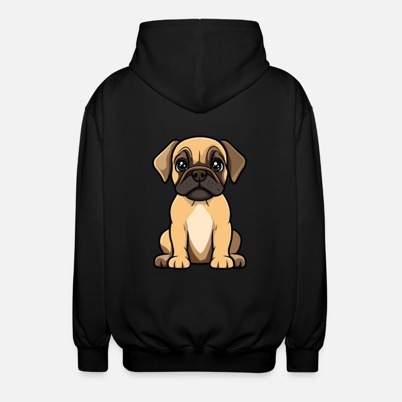 Bullmastiff Chien Mignon - Veste à capuche unisexe - noir