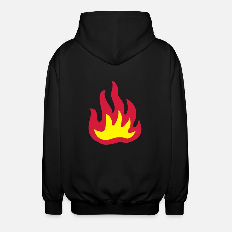 Feuer 2 - Unisex Kapuzenjacke - Schwarz