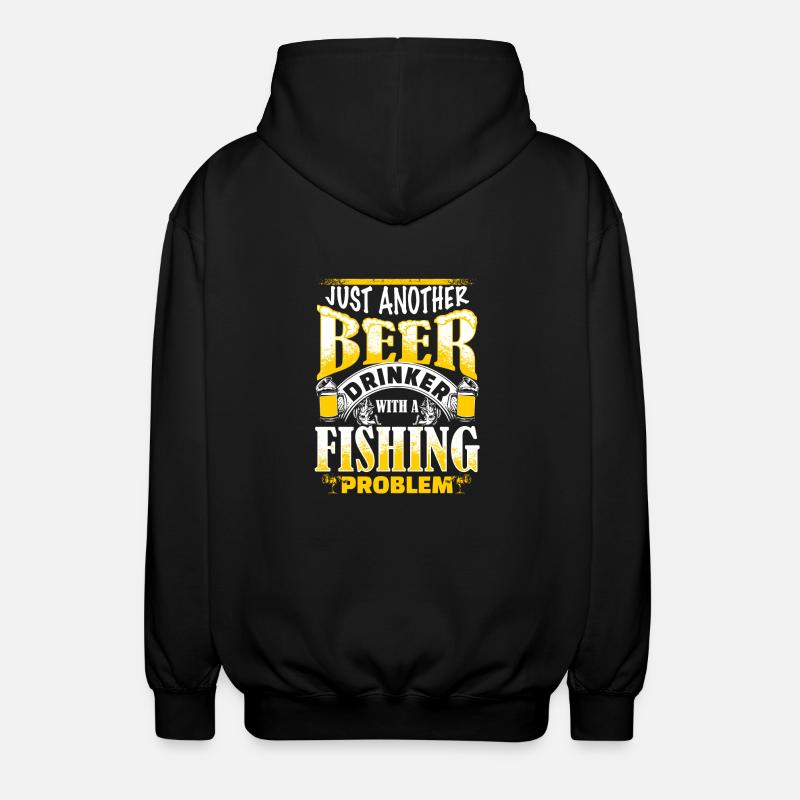 Beer Drinker - Fishing Problem - EN - Unisex Kapuzenjacke - Schwarz