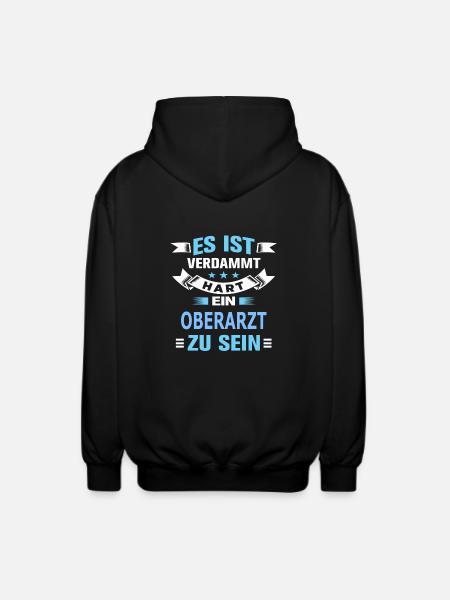 OBERARZT - Unisex Kapuzenjacke - Schwarz