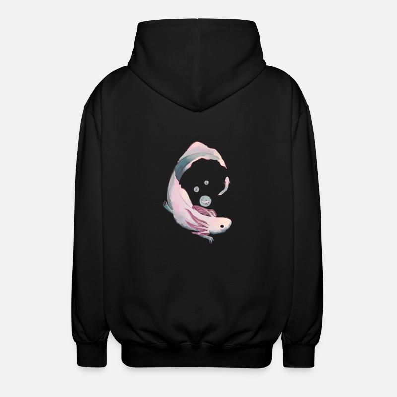 Axolotl Evolution - Unisex Kapuzenjacke - Schwarz