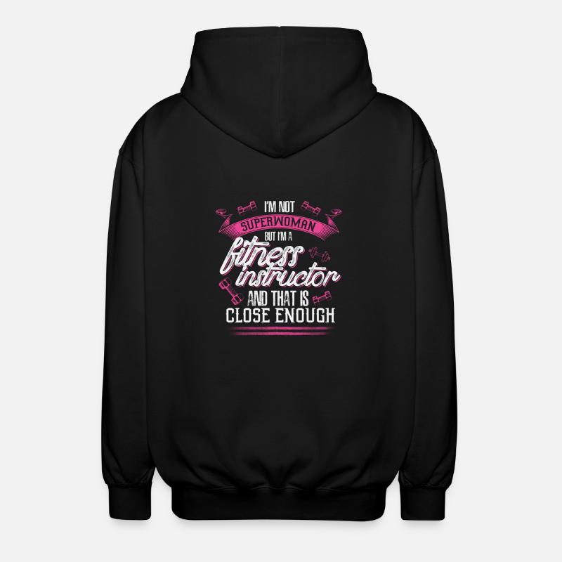 Fitness Instructor - EN - Veste à capuche unisexe - noir