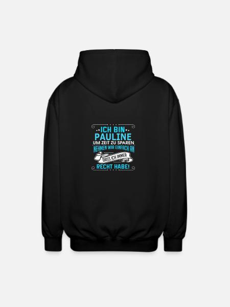 PAULINE - Unisex Kapuzenjacke - Schwarz
