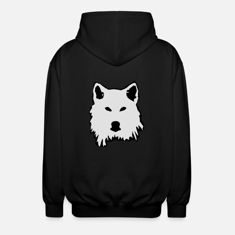 wolf - Veste à capuche unisexe - noir