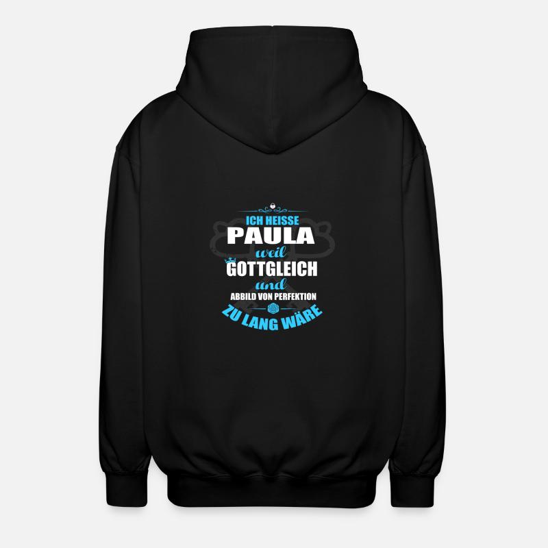 PAULA-Geschenk - Unisex Kapuzenjacke - Schwarz