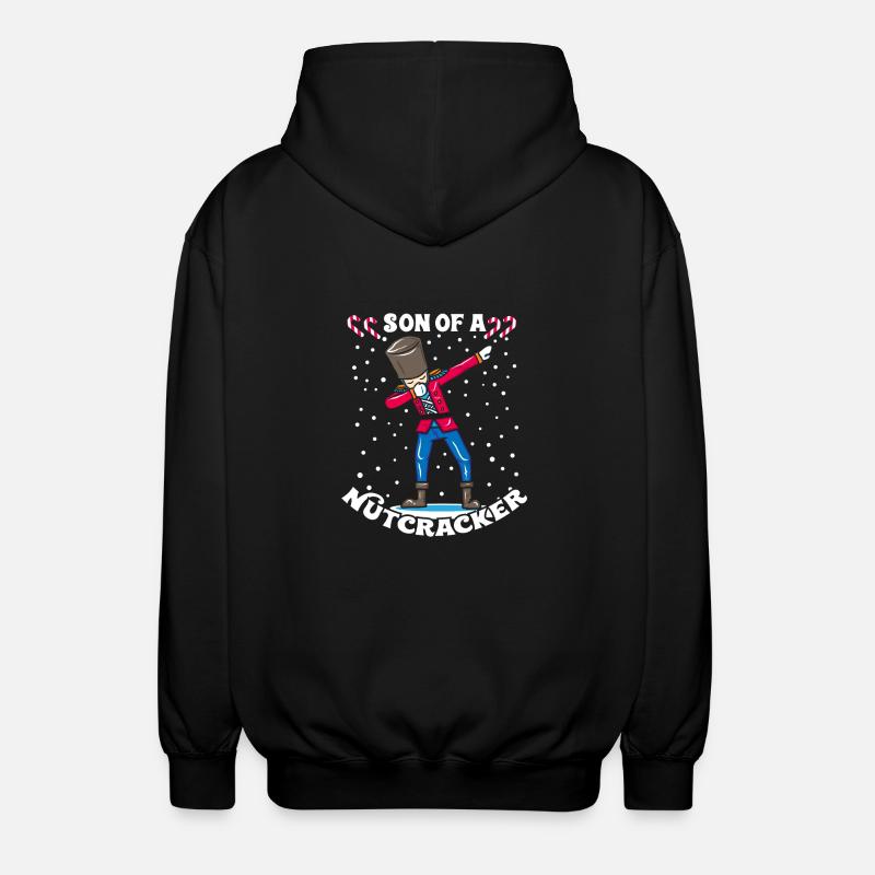 Dabbing Nutcracker Christmas gift DAB - Unisex Hooded Jacket - black