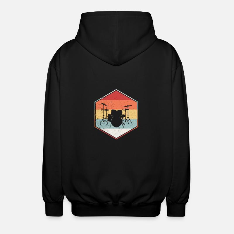 Batterie rétro - Veste à capuche unisexe - noir