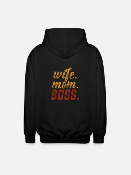 Femme Mom Boss Lady - Veste à capuche unisexe - noir