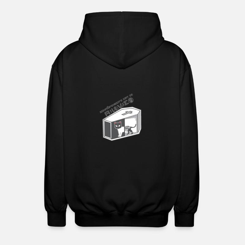 Le chat de Schroedinger - Veste à capuche unisexe - noir