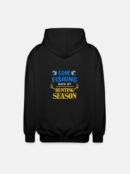Fishing and hunting gift idea - Unisex Hooded Jacket - black