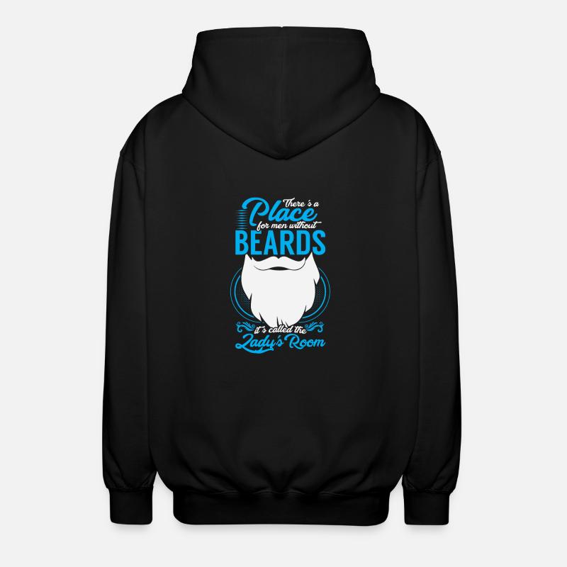 Men Without Beards - Unisex Hooded Jacket - black