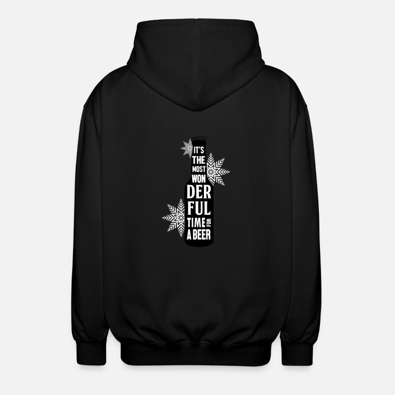 temps de bière - Veste à capuche unisexe - noir