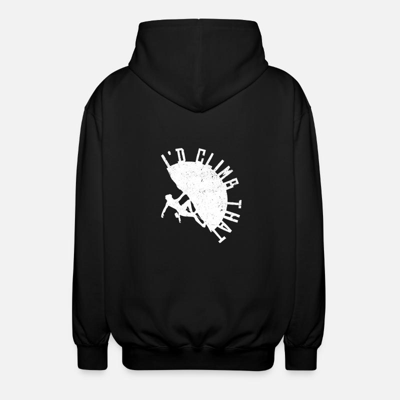 Klettern - Unisex Kapuzenjacke - Schwarz