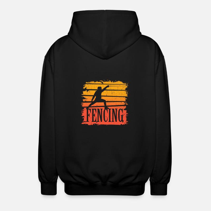 Fechten - Unisex Kapuzenjacke - Schwarz