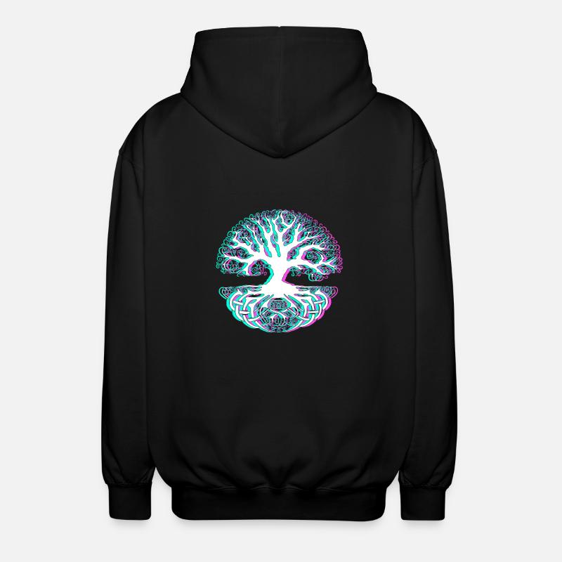arbre - Veste à capuche unisexe - noir