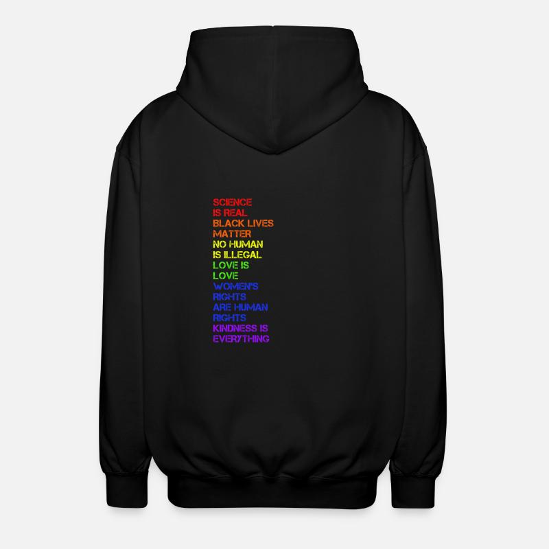 Science is Real - LGBT - Unisex Kapuzenjacke - Schwarz