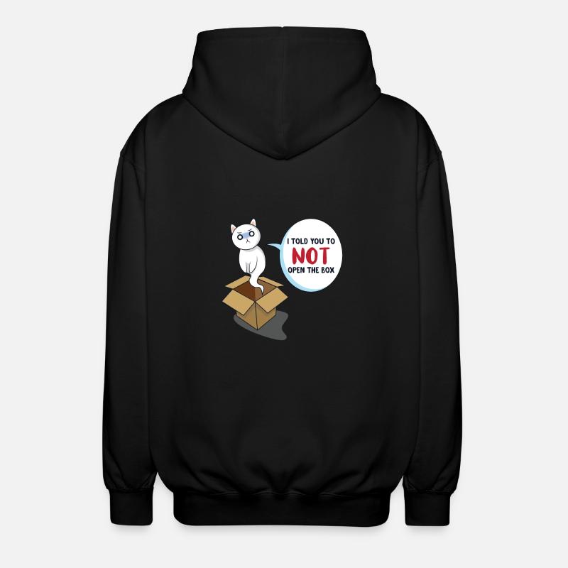 Schrödingers Katze - Unisex Kapuzenjacke - Schwarz