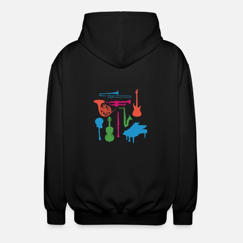 Instruments de musique - Veste à capuche unisexe - noir