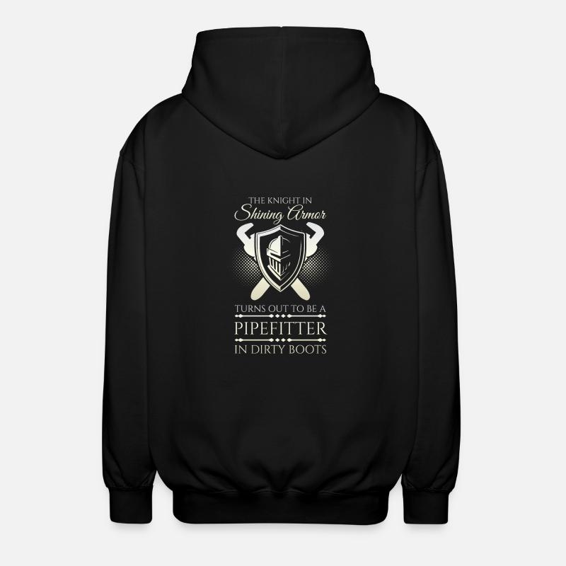Pipefitter Knight - Unisex Kapuzenjacke - Schwarz
