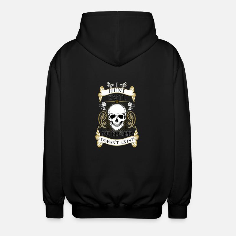 Je chasse le mal - Veste à capuche unisexe - noir