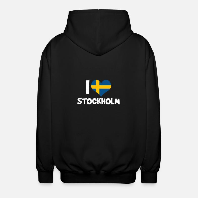 Stockholm - Veste à capuche unisexe - noir