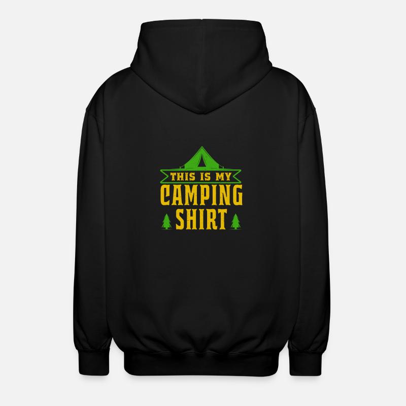 Shirt Camping Camper Camping Gift - Unisex Hooded Jacket - black