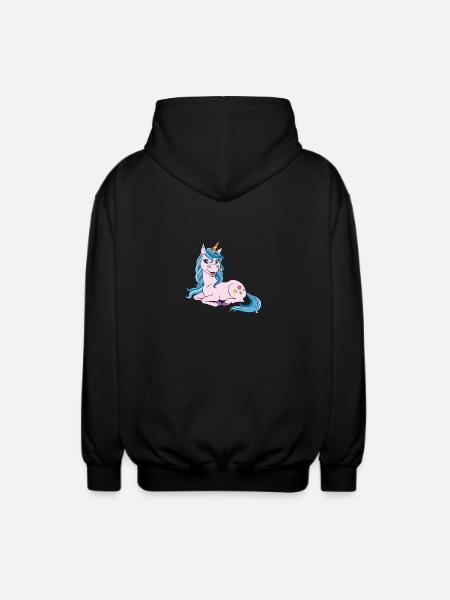 Licorne - Veste à capuche unisexe - noir