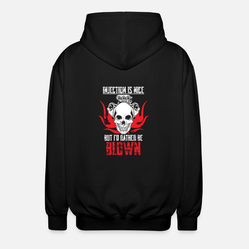 I'd rather be blown - Unisex Hooded Jacket - black