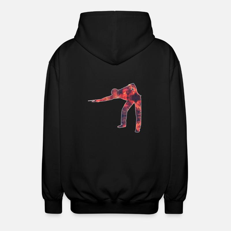 Snooker / Billard / Pool - Unisex Kapuzenjacke - Schwarz