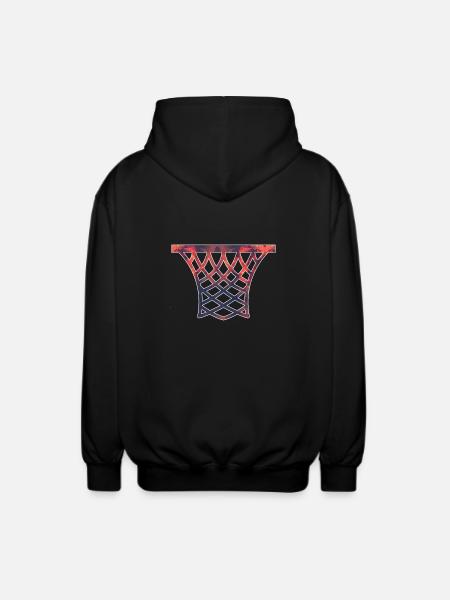 Basketball / basketball hoop - Unisex Hooded Jacket - black