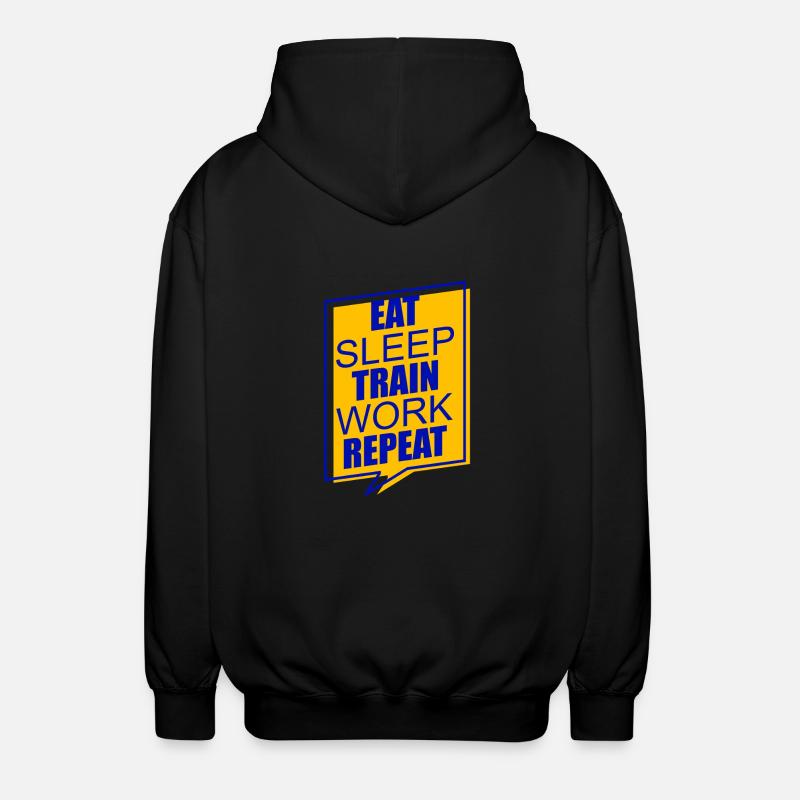 Eating Exercising Sleeping - Unisex Hooded Jacket - black