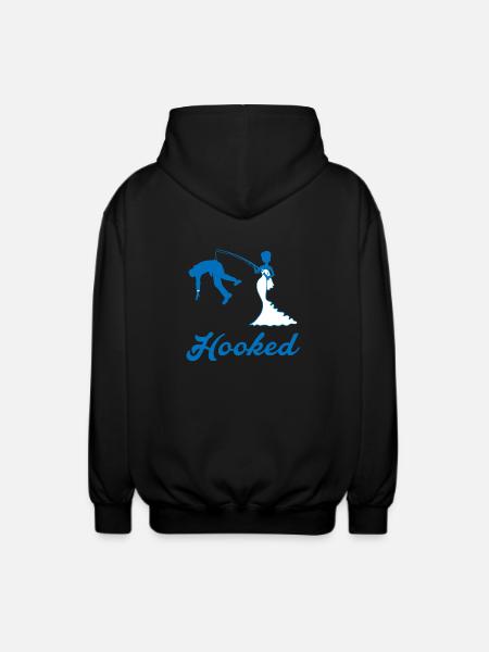 Hooked - rumble - Unisex Hooded Jacket - black