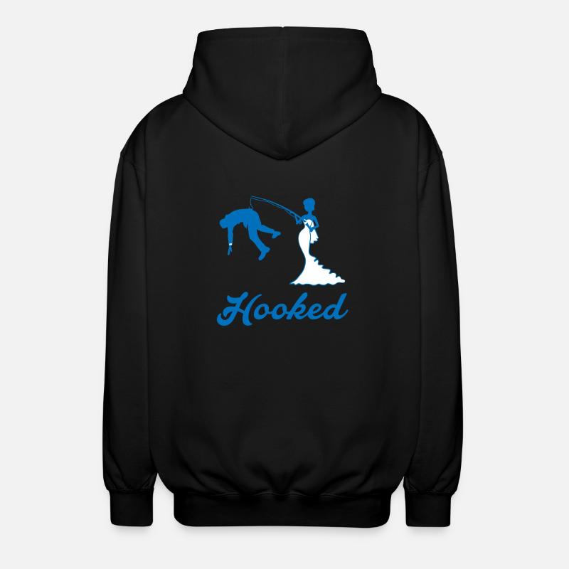 Hooked - rumble - Unisex Hooded Jacket - black