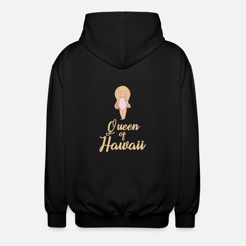La reine d’Hawaï - Veste à capuche unisexe - noir