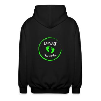 infant - Unisex Hooded Jacket - black - Back - AI Model Male 185 light (185cm)