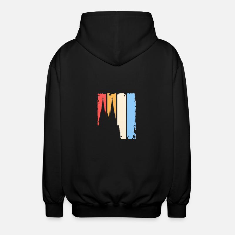 Vinatge Ko ln - Unisex Kapuzenjacke - Schwarz