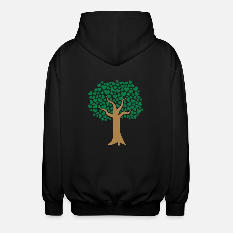 Arbre - Veste à capuche unisexe - noir
