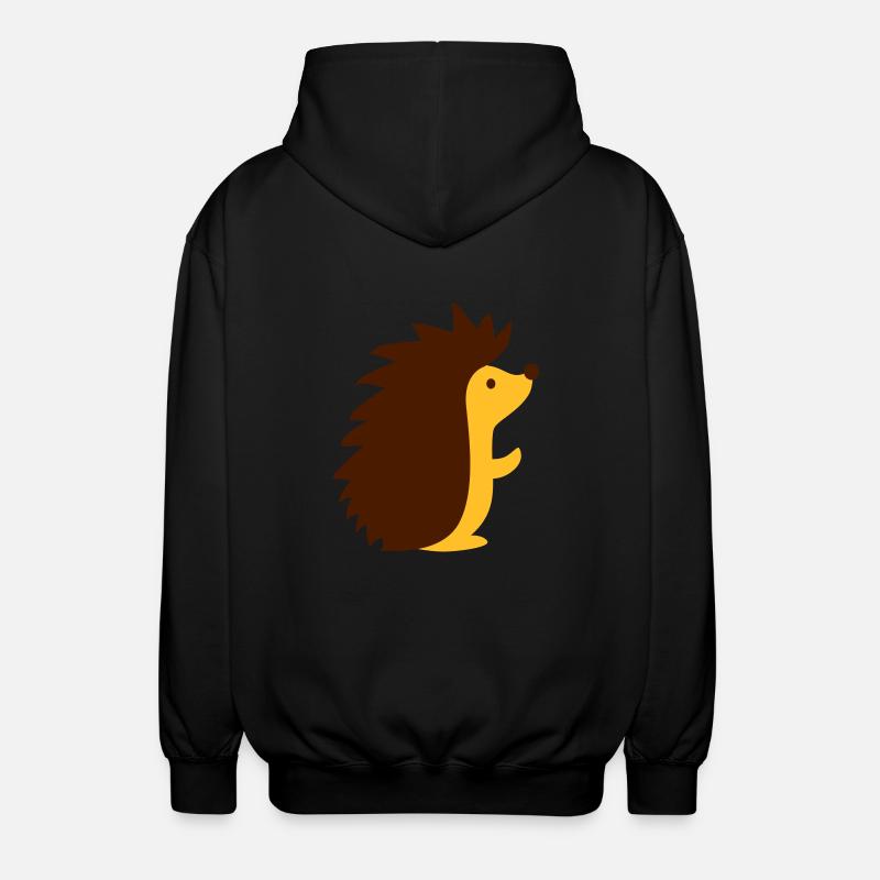 Hérisson - Veste à capuche unisexe - noir