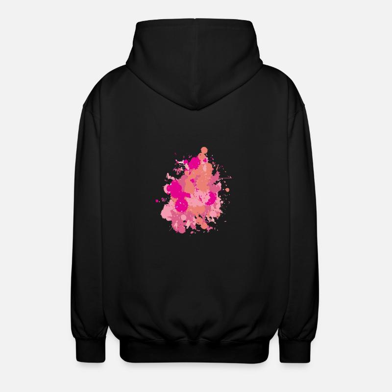 Farbklecks - Unisex Hooded Jacket - black