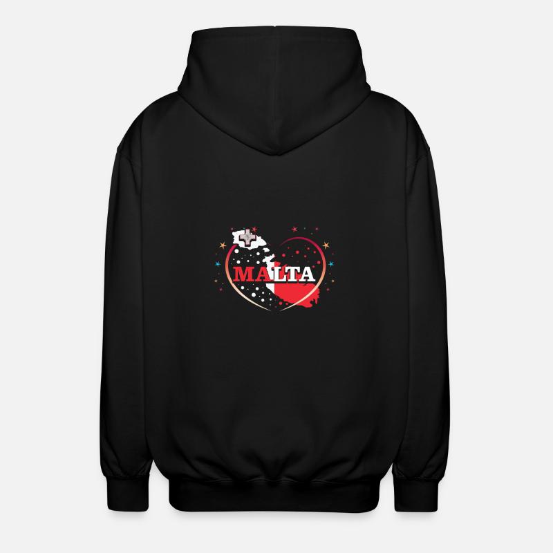 Malta - Unisex Kapuzenjacke - Schwarz