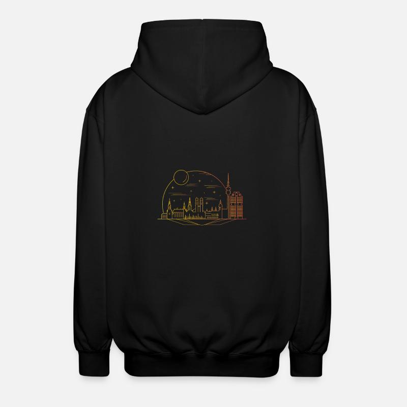 Munich - Veste à capuche unisexe - noir
