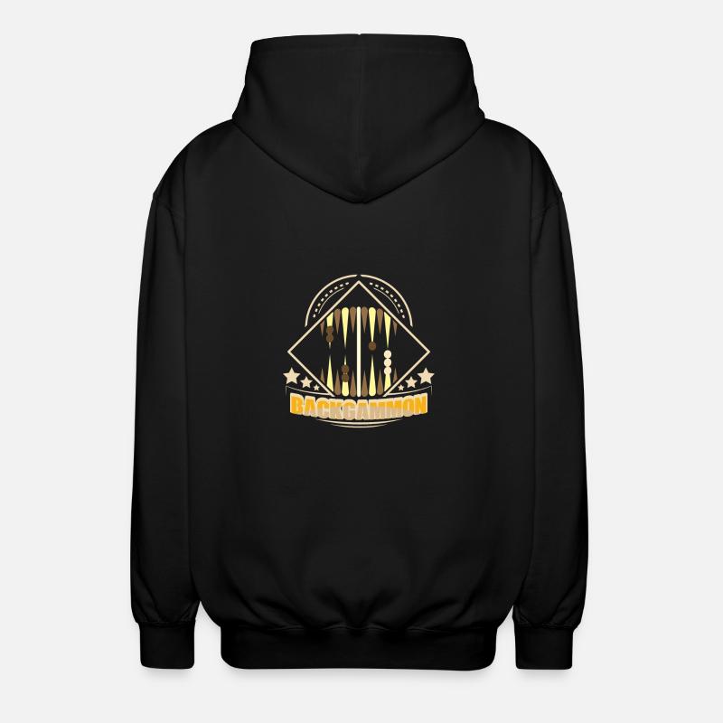 Backgammen Design - Veste à capuche unisexe - noir