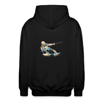 Splash de wakeboard - Veste à capuche unisexe - noir - Dos - AI Model Male 185 light (185cm)
