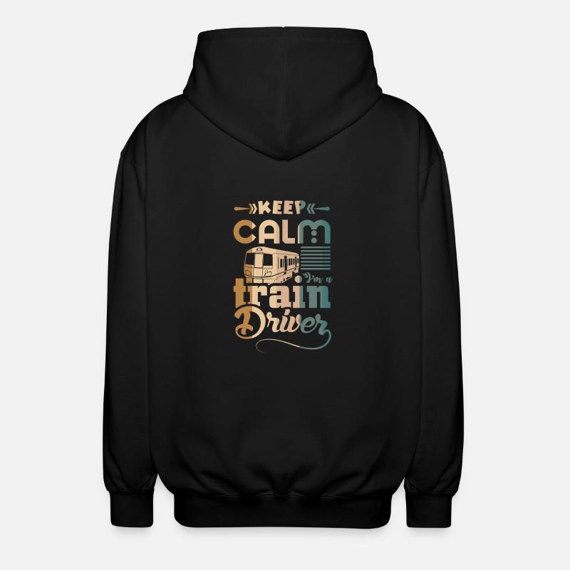 Lokführer - Unisex Kapuzenjacke - Schwarz