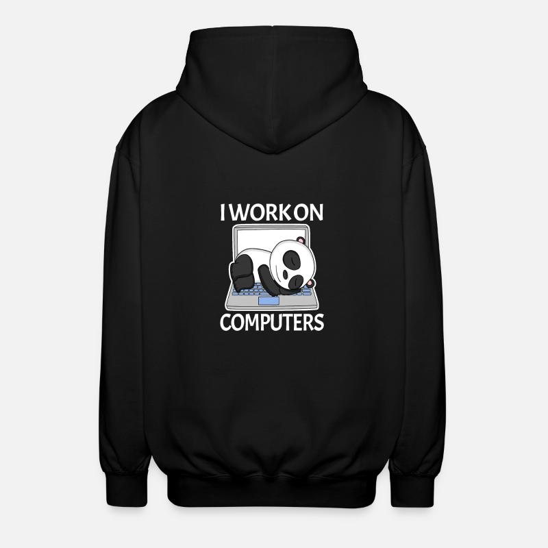 Computer Nerd Programmierer Herren Geschenk - Unisex Kapuzenjacke - Schwarz