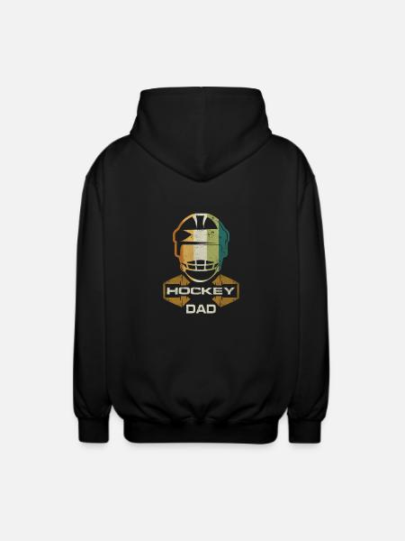 Hockey Dad Retro - Unisex Hooded Jacket - black