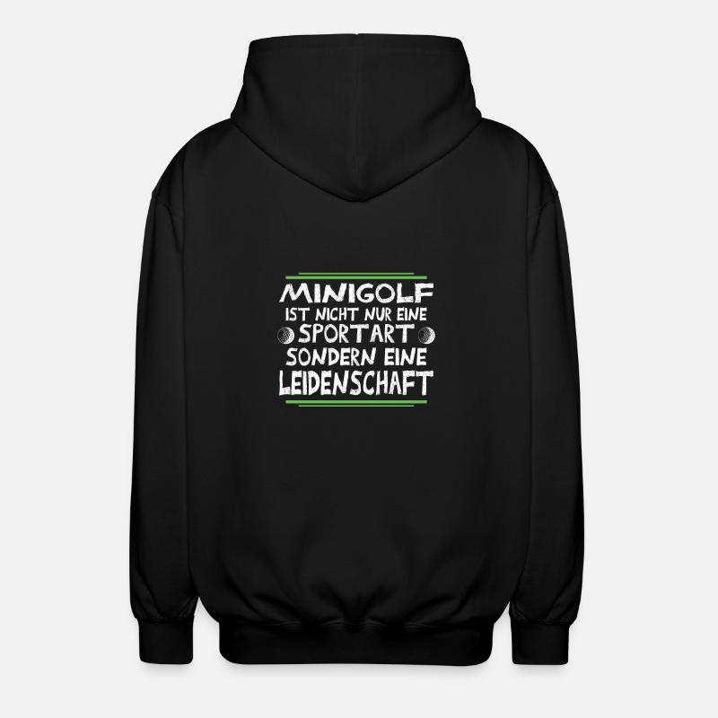 golf - Unisex Hooded Jacket - black
