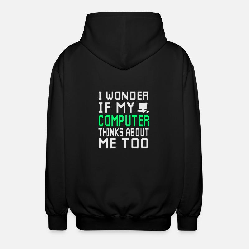 ordinateur - Veste à capuche unisexe - noir