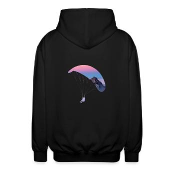 Parapente - Veste à capuche unisexe - noir - Dos - AI Model Male 185 light (185cm)